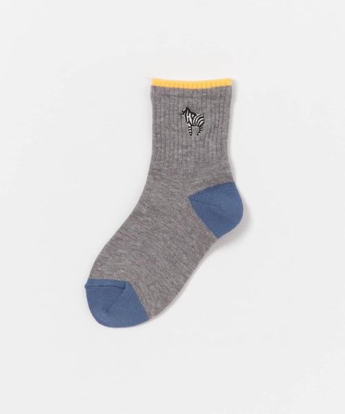 URBAN RESEARCH DOORS（アーバンリサーチドアーズ）の「アニマル刺繍ソックス(KIDS)（その他小物・キッズ・ベージュ/グレー・19-21cm/16-18）」の4枚目の写真