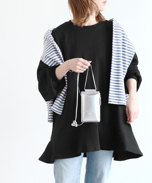 reca（レカ）の「裏毛チュニックワンピース（チュニック・レディース・グレー/ブラック/オフホワイト/グレイッシュベージュ・FREE）」の18枚目の写真