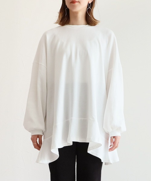 reca（レカ）の「裏毛チュニックワンピース（チュニック・レディース・グレー/ブラック/オフホワイト/グレイッシュベージュ・FREE）」の20枚目の写真