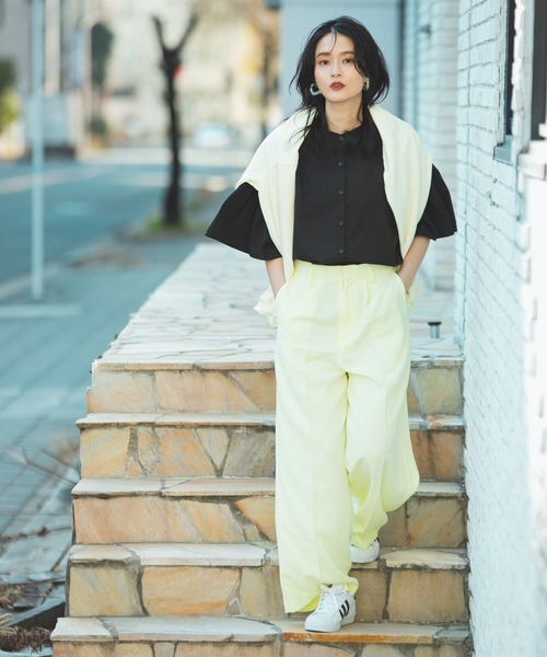 bohmal（ボマール）の「【2023SS】前後2way袖タックブラウス（シャツ/ブラウス・レディース・ブラック/パープル/オフホワイト/イエロー・FREE）」の18枚目の写真