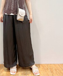 DRESKIP | 【リラックス/お洒落見え】サテンワイドイージーパンツ(その他パンツ)