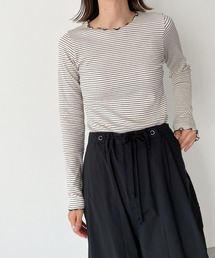 CANAL JEAN | El mar(エルマール) ボーダーメローロングTシャツ(Tシャツ/カットソー)