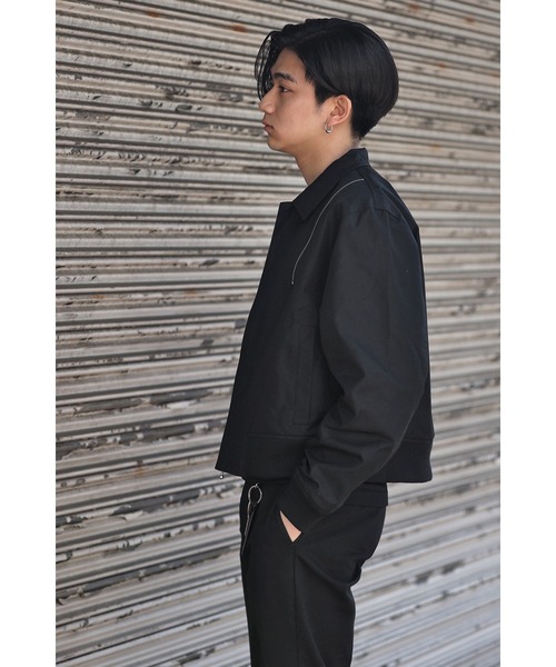 CREARE -LINO-（クレアーレリノ）の「アシンメトリーZIP ブルゾン（ブルゾン・メンズ・サンドグレー/ブラック・L/M）」の3枚目の写真