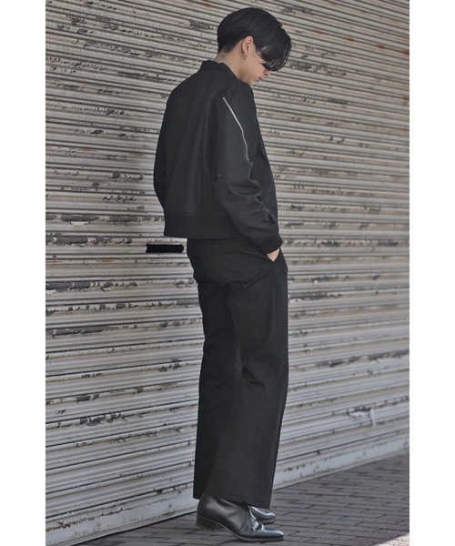 CREARE -LINO-（クレアーレリノ）の「アシンメトリーZIP ブルゾン（ブルゾン・メンズ・サンドグレー/ブラック・L/M）」の10枚目の写真