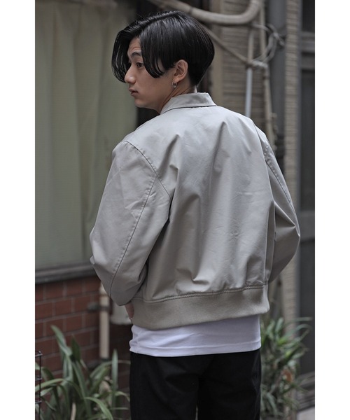 CREARE -LINO-（クレアーレリノ）の「アシンメトリーZIP ブルゾン（ブルゾン・メンズ・サンドグレー/ブラック・L/M）」の15枚目の写真