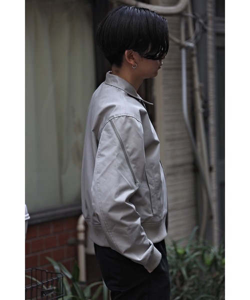 CREARE -LINO-（クレアーレリノ）の「アシンメトリーZIP ブルゾン（ブルゾン・メンズ・サンドグレー/ブラック・L/M）」の14枚目の写真
