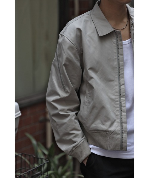 CREARE -LINO-（クレアーレリノ）の「アシンメトリーZIP ブルゾン（ブルゾン・メンズ・サンドグレー/ブラック・L/M）」の17枚目の写真
