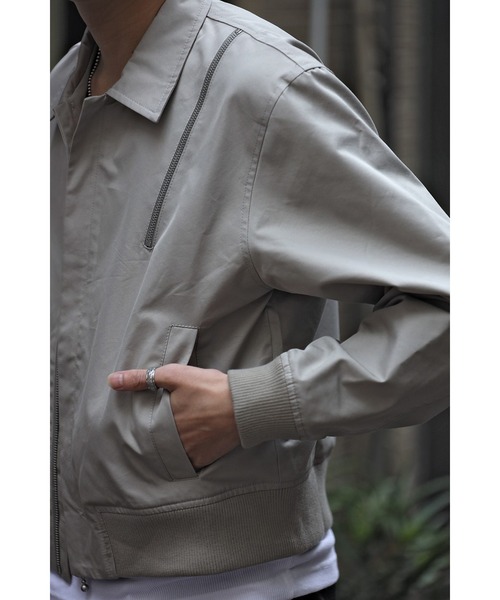 CREARE -LINO-（クレアーレリノ）の「アシンメトリーZIP ブルゾン（ブルゾン・メンズ・サンドグレー/ブラック・L/M）」の19枚目の写真