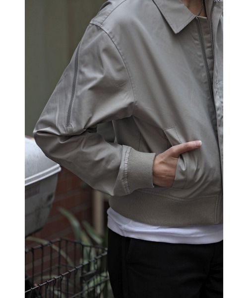 CREARE -LINO-（クレアーレリノ）の「アシンメトリーZIP ブルゾン（ブルゾン・メンズ・サンドグレー/ブラック・L/M）」の18枚目の写真