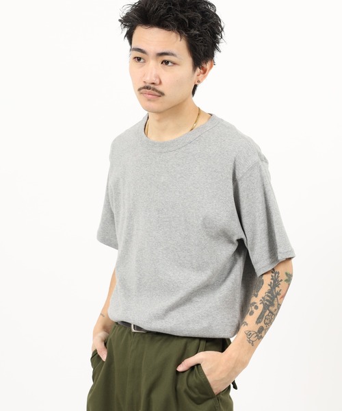 JEMORGAN(ジェーイーモーガン)の「JEMORGAN ワッフル/フライス 半袖クルーT (パック入り)(Tシャツ/カットソー・メンズ・ホワイト/ナチュラル/ブラック/杢グレー/カーキ/ネイビー/チャコール/ブラック系その他/オフホワイト/グレー系その他・M/L/XL/S)」の7枚目の写真