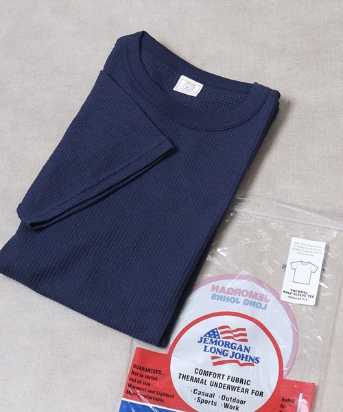 JEMORGAN(ジェーイーモーガン)の「JEMORGAN ワッフル/フライス 半袖クルーT (パック入り)(Tシャツ/カットソー・メンズ・ホワイト/ナチュラル/ブラック/杢グレー/カーキ/ネイビー/チャコール/ブラック系その他/オフホワイト/グレー系その他・M/L/XL/S)」の10枚目の写真