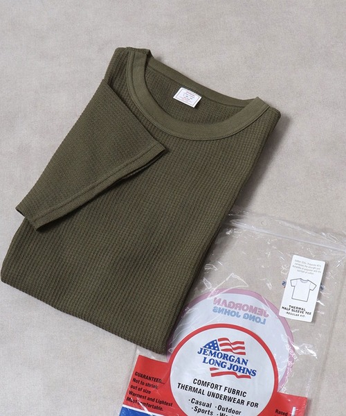JEMORGAN(ジェーイーモーガン)の「JEMORGAN ワッフル/フライス 半袖クルーT (パック入り)(Tシャツ/カットソー・メンズ・ホワイト/ナチュラル/ブラック/杢グレー/カーキ/ネイビー/チャコール/ブラック系その他/オフホワイト/グレー系その他・M/L/XL/S)」の9枚目の写真