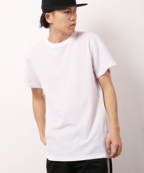 JEMORGAN(ジェーイーモーガン)の「JEMORGAN ワッフル/フライス 半袖クルーT (パック入り)(Tシャツ/カットソー・メンズ・ホワイト/ナチュラル/ブラック/杢グレー/カーキ/ネイビー/チャコール/ブラック系その他/オフホワイト/グレー系その他・M/L/XL/S)」の11枚目の写真