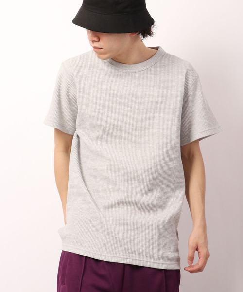 JEMORGAN(ジェーイーモーガン)の「JEMORGAN ワッフル/フライス 半袖クルーT (パック入り)(Tシャツ/カットソー・メンズ・ホワイト/ナチュラル/ブラック/杢グレー/カーキ/ネイビー/チャコール/ブラック系その他/オフホワイト/グレー系その他・M/L/XL/S)」の19枚目の写真