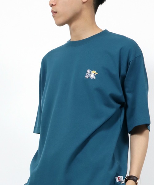 BEN DAVIS(ベンデイビス)の「BEN DAVIS/ベンデイビス ワンポイント刺繍 バックプリント 半袖Tシャツ(Tシャツ/カットソー・メンズ・ホワイト/ベージュ/サンドベージュ/ブルーグリーン/チャコール・M/L/XL)」の5枚目の写真