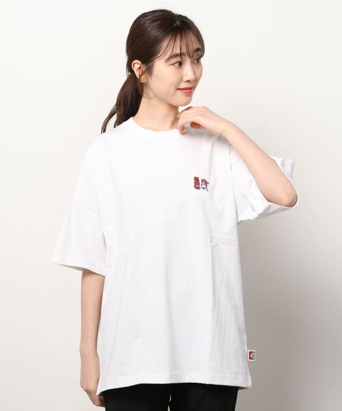 BEN DAVIS(ベンデイビス)の「BEN DAVIS/ベンデイビス ワンポイント刺繍 バックプリント 半袖Tシャツ(Tシャツ/カットソー・メンズ・ホワイト/ベージュ/サンドベージュ/ブルーグリーン/チャコール・M/L/XL)」の6枚目の写真
