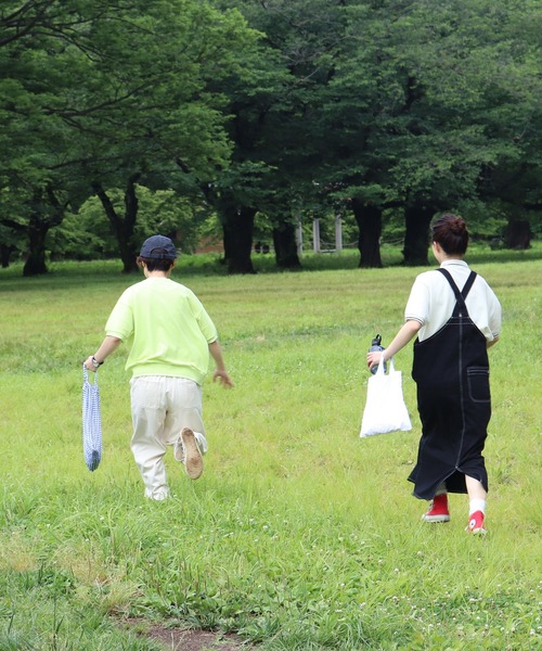 PAR ICI（パーリッシィ）の「ブラック/コットンリネン デニムサロペットワンピース（ジャンパースカート・レディース・ネイビー/ブラック・FREE）」の8枚目の写真