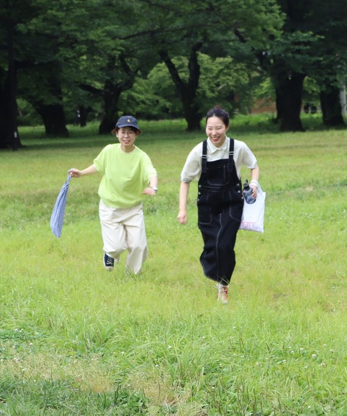 PAR ICI（パーリッシィ）の「ブラック/コットンリネン デニムサロペットワンピース（ジャンパースカート・レディース・ネイビー/ブラック・FREE）」の7枚目の写真