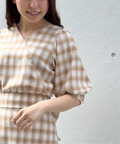 TORTE(トルテ)の「カシュクールリボンブラウス(シャツ/ブラウス・レディース・ホワイト/ブラック/ベージュ系その他/パープル系その他・FREE)」の13枚目の写真