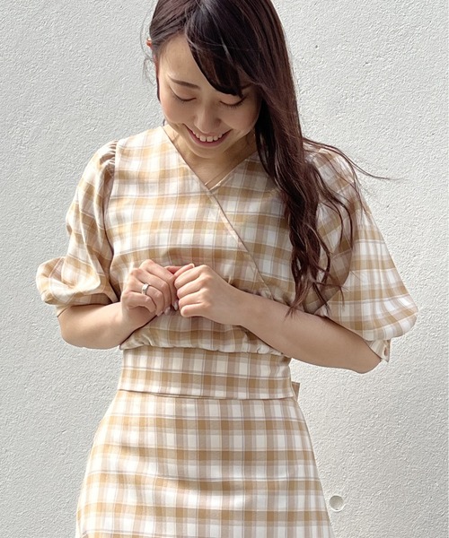 TORTE(トルテ)の「カシュクールリボンブラウス(シャツ/ブラウス・レディース・ホワイト/ブラック/ベージュ系その他/パープル系その他・FREE)」の14枚目の写真