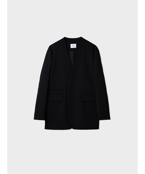 MIESROHE（ミースロエ）の「リラクシーウールノーカラージャケット（ノーカラージャケット・レディース・ブラック/ベージュ/カーキ・1/0）」の17枚目の写真