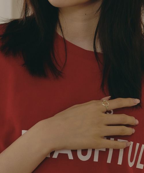 Geel（ギール）の「Geel/Silver925 ハートオープンリング（リング・レディース・シルバー/ゴールド・FREE）」の2枚目の写真