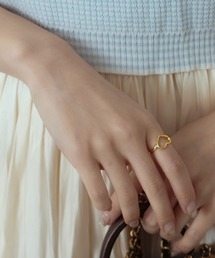 Geel | Geel/Silver925 ハートオープンリング(リング)