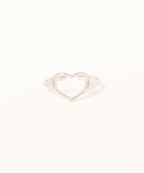 Geel（ギール）の「Geel/Silver925 ハートオープンリング（リング・レディース・シルバー/ゴールド・FREE）」の3枚目の写真
