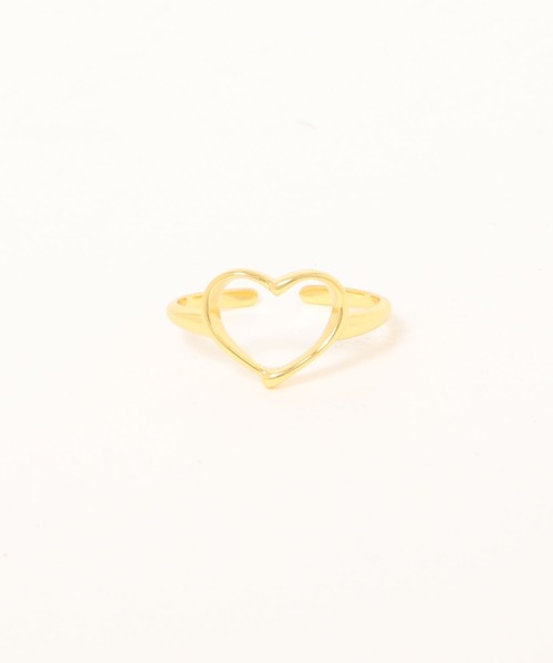 Geel（ギール）の「Geel/Silver925 ハートオープンリング（リング・レディース・シルバー/ゴールド・FREE）」の4枚目の写真