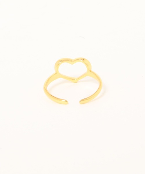 Geel（ギール）の「Geel/Silver925 ハートオープンリング（リング・レディース・シルバー/ゴールド・FREE）」の5枚目の写真