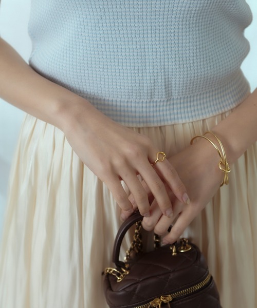 Geel（ギール）の「Geel/Silver925 ハートオープンリング（リング・レディース・シルバー/ゴールド・FREE）」の6枚目の写真