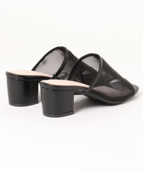 Honeys(ハニーズ)の「シアーミュール(サンダル・レディース・モカ/ベージュ/ブラック・LL/L/M)」の4枚目の写真