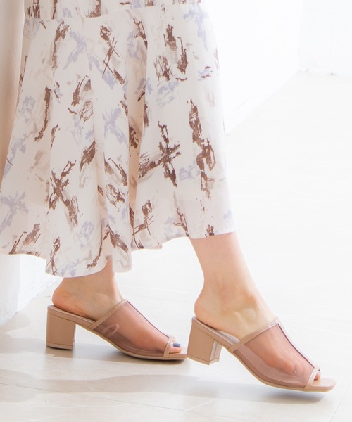 Honeys(ハニーズ)の「シアーミュール(サンダル・レディース・モカ/ベージュ/ブラック・LL/L/M)」の3枚目の写真