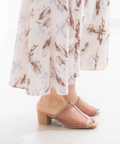 Honeys(ハニーズ)の「シアーミュール(サンダル・レディース・モカ/ベージュ/ブラック・LL/L/M)」の16枚目の写真