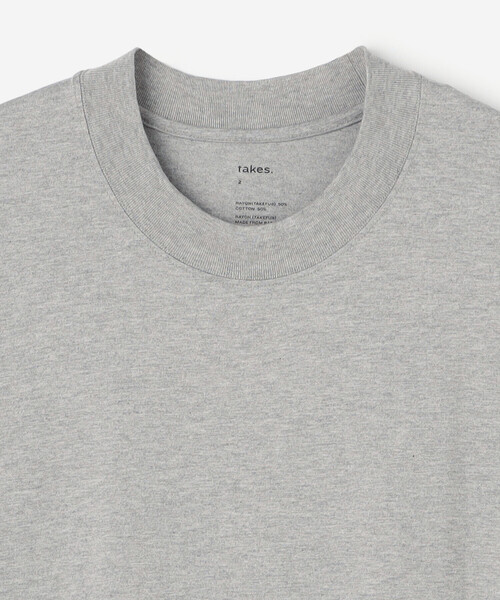 takes.（テイクス）の「takes. | 〈別注〉TAKEFU 半袖Tシャツ MEN（Tシャツ/カットソー・メンズ・グレー/ブラック/ホワイト・0/1/2）」の18枚目の写真