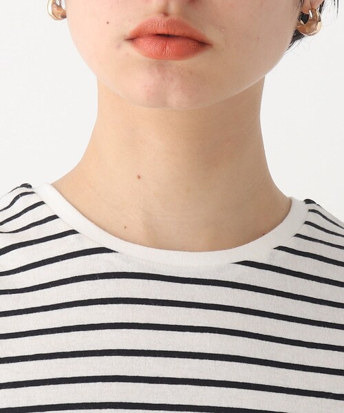 OPAQUE.CLIP（オペークドットクリップ）の「◆オーガニック強撚天竺 ノースリーブTシャツ（Tシャツ/カットソー・レディース・ブラック/グリーン/ホワイト系その他3/ホワイト系/ブラウン系その他・40/42/36/38/34）」の9枚目の写真