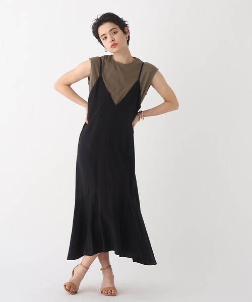 OPAQUE.CLIP（オペークドットクリップ）の「◆オーガニック強撚天竺 ノースリーブTシャツ（Tシャツ/カットソー・レディース・ブラック/グリーン/ホワイト系その他3/ホワイト系/ブラウン系その他・40/42/36/38/34）」の17枚目の写真