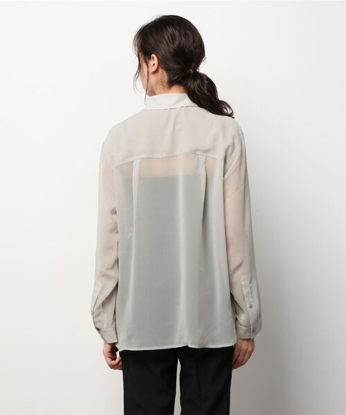 AVIREX（アヴィレックス）の「【直営店限定】MILITARY SHEAR SHIRT/ ミリタリーシアーシャツ（シャツ/ブラウス・レディース・オフホワイト/ミント・FREE）」の4枚目の写真