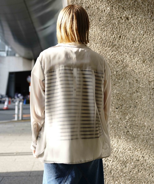 AVIREX（アヴィレックス）の「【直営店限定】MILITARY SHEAR SHIRT/ ミリタリーシアーシャツ（シャツ/ブラウス・レディース・オフホワイト/ミント・FREE）」の13枚目の写真