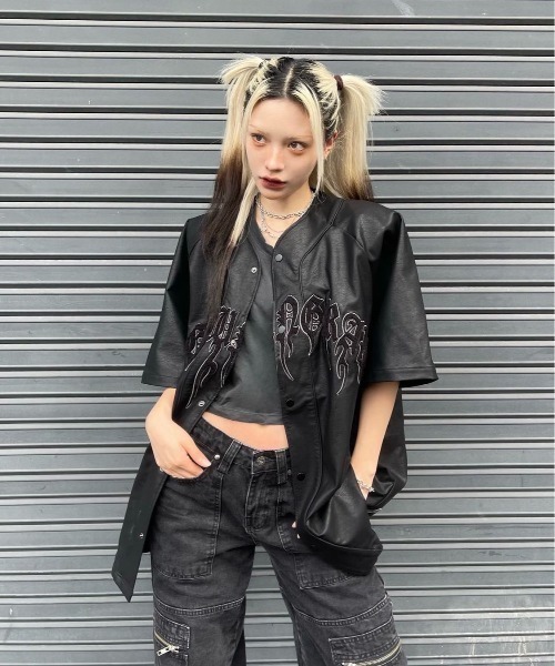 ゆみゆゆ様　シャツ このお洋服お気に入り﻿ ﻿ 紫のワンポイントがかわいい💟﻿ ﻿