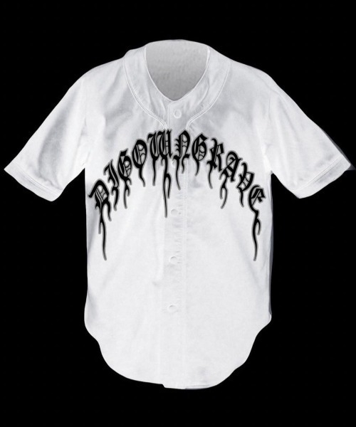 Never mind the XU / Chikashitsu+(ネバーマインド ザ エックスユー / チカシツプラス)の「【DIG YOUR OWN GRAVE/ディグユアオウングレイブ】baseball shirts/ベースボールシャツ 半袖シャツ ロゴシャツ フェイクレザーシャツ レザーシャツ(シャツ/ブラウス・メンズ・ブラック/ブラック×ホワイト/ホワイト/ホワイト×ブラック・01/02)」の7枚目の写真