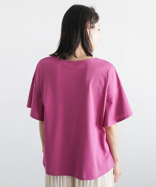 LEPSIM(レプシィム)の「マルチキノウソデフレアTシャツ2 281380(Tシャツ/カットソー・レディース・ブラック/グレー/ピンク/グレイッシュベージュ・MEDIUM/LARGE)」の16枚目の写真