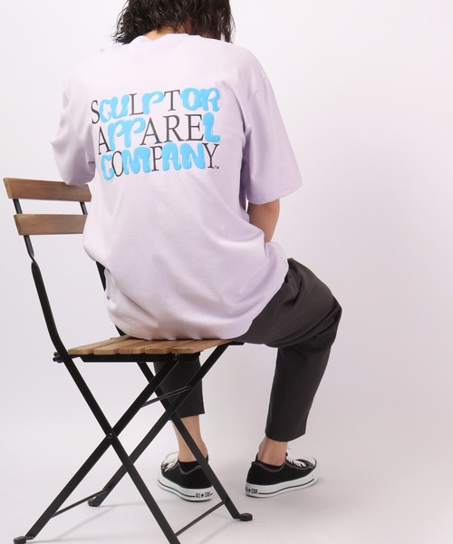 FUNALIVE(ファンアライブ)の「Craig ビッグシルエット 綿素材 夏服 発砲バックプリント 半袖Tシャツ /5分袖(Tシャツ/カットソー・メンズ・ホワイト/ブラック/ラベンダー・FREE)」の1枚目の写真