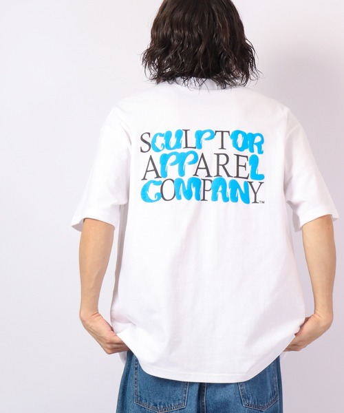FUNALIVE(ファンアライブ)の「Craig ビッグシルエット 綿素材 夏服 発砲バックプリント 半袖Tシャツ /5分袖(Tシャツ/カットソー・メンズ・ホワイト/ブラック/ラベンダー・FREE)」の2枚目の写真