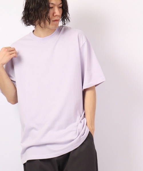 FUNALIVE(ファンアライブ)の「Craig ビッグシルエット 綿素材 夏服 発砲バックプリント 半袖Tシャツ /5分袖(Tシャツ/カットソー・メンズ・ホワイト/ブラック/ラベンダー・FREE)」の4枚目の写真