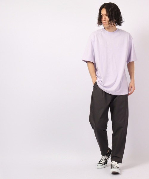 FUNALIVE(ファンアライブ)の「Craig ビッグシルエット 綿素材 夏服 発砲バックプリント 半袖Tシャツ /5分袖(Tシャツ/カットソー・メンズ・ホワイト/ブラック/ラベンダー・FREE)」の7枚目の写真