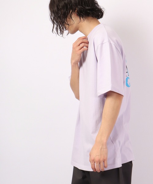 FUNALIVE(ファンアライブ)の「Craig ビッグシルエット 綿素材 夏服 発砲バックプリント 半袖Tシャツ /5分袖(Tシャツ/カットソー・メンズ・ホワイト/ブラック/ラベンダー・FREE)」の5枚目の写真