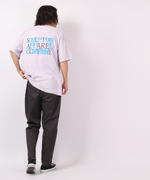 FUNALIVE(ファンアライブ)の「Craig ビッグシルエット 綿素材 夏服 発砲バックプリント 半袖Tシャツ /5分袖(Tシャツ/カットソー・メンズ・ホワイト/ブラック/ラベンダー・FREE)」の8枚目の写真