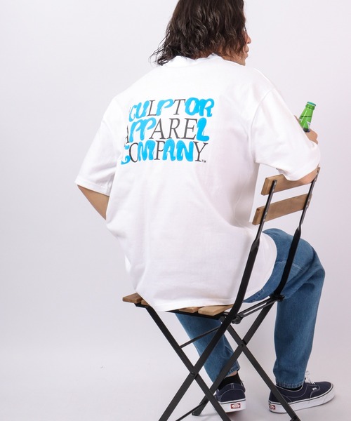 FUNALIVE(ファンアライブ)の「Craig ビッグシルエット 綿素材 夏服 発砲バックプリント 半袖Tシャツ /5分袖(Tシャツ/カットソー・メンズ・ホワイト/ブラック/ラベンダー・FREE)」の14枚目の写真