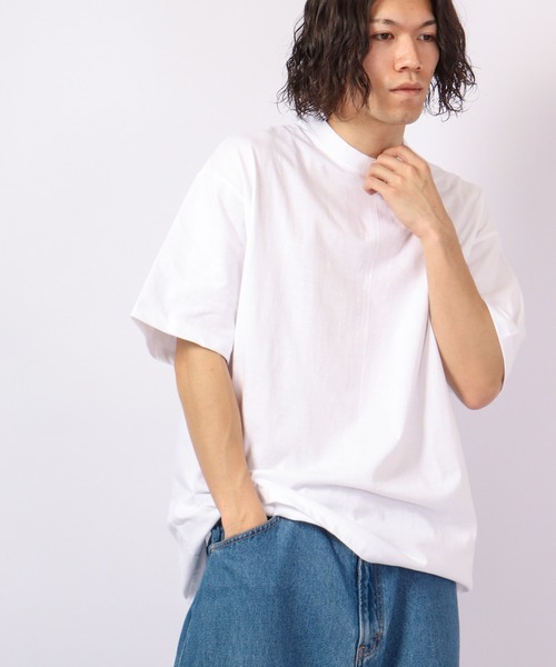 FUNALIVE(ファンアライブ)の「Craig ビッグシルエット 綿素材 夏服 発砲バックプリント 半袖Tシャツ /5分袖(Tシャツ/カットソー・メンズ・ホワイト/ブラック/ラベンダー・FREE)」の12枚目の写真